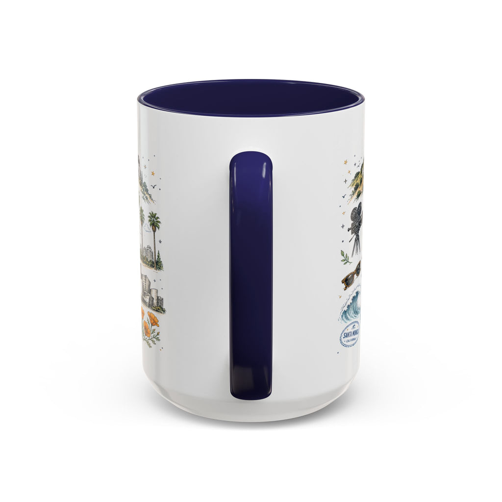 Los Angeles Coffee Mug | California Souvenir City Gift | Accent Color Ceramic 11oz 15oz