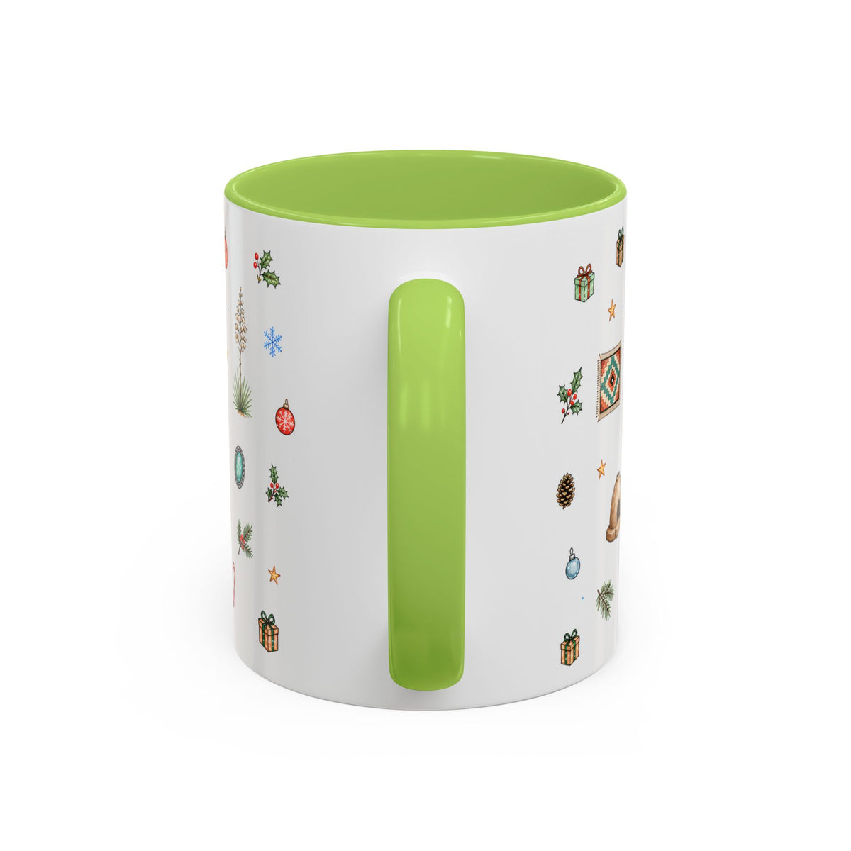 Santa Fe Christmas Mug | Watercolor City Souvenir | Ceramic Coffee Cup (11oz 15oz)