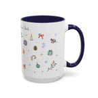 Rocky Mountain National Park Christmas Mug | Watercolor Travel Souvenir | Holiday Gift | Accent Ceramic Coffee Cup 11oz 15oz
