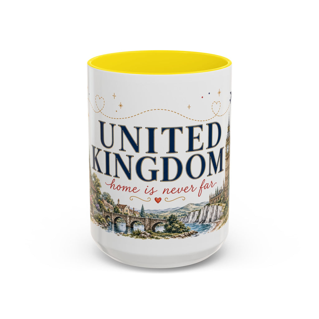 United Kingdom Home Country Mug | Moving Away Gift | Long Distance Friendship | 11 oz 15 oz Accent Mug