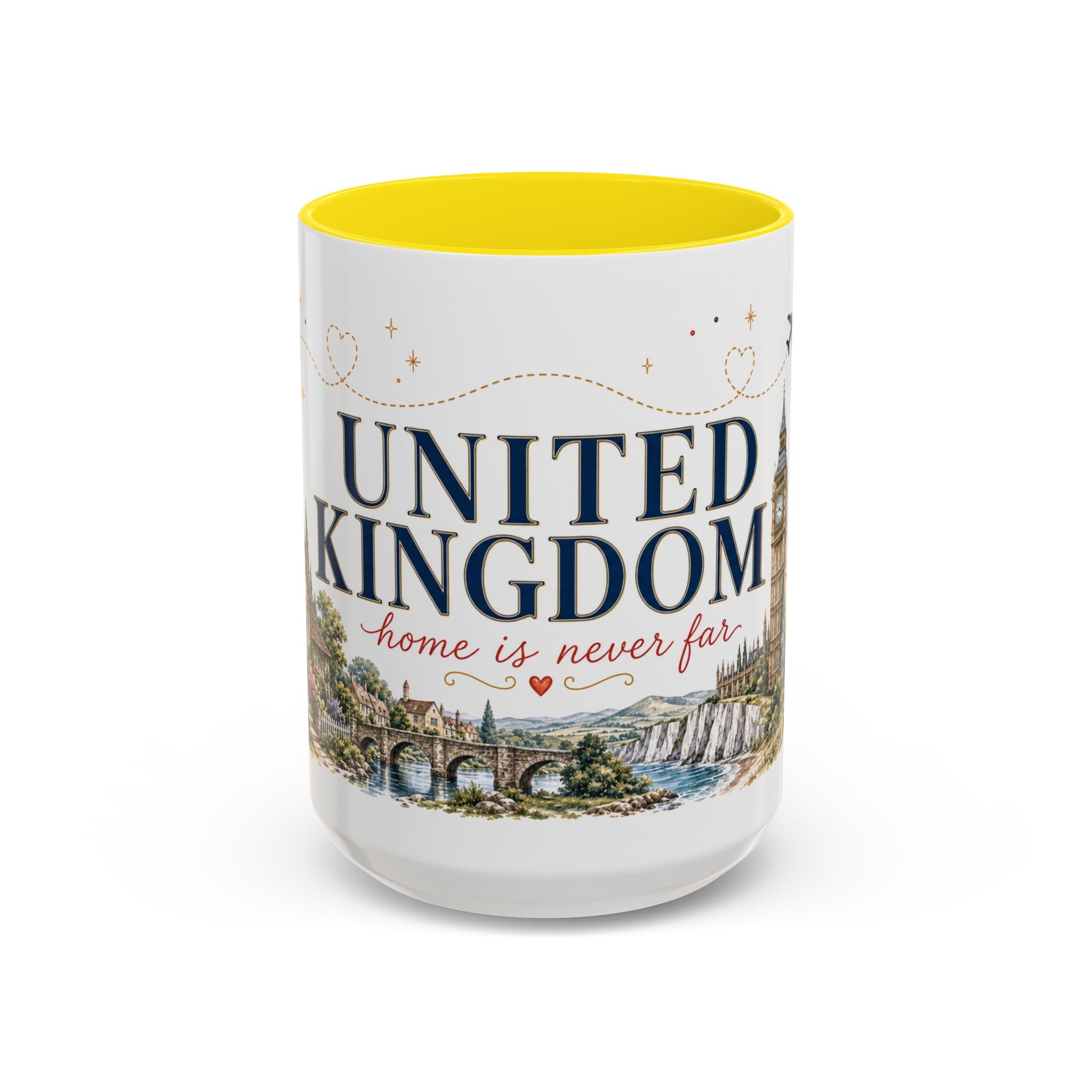 United Kingdom Home Country Mug | Moving Away Gift | Long Distance Friendship | 11 oz 15 oz Accent Mug