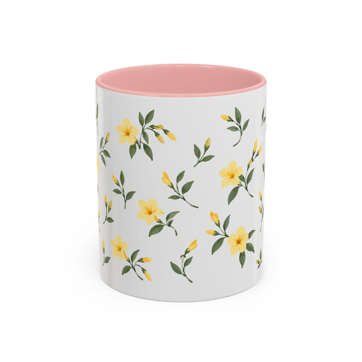 South Carolina Yellow Jessamine Mug, State Flower Floral Coffee Cup, 11oz Botanical Gift