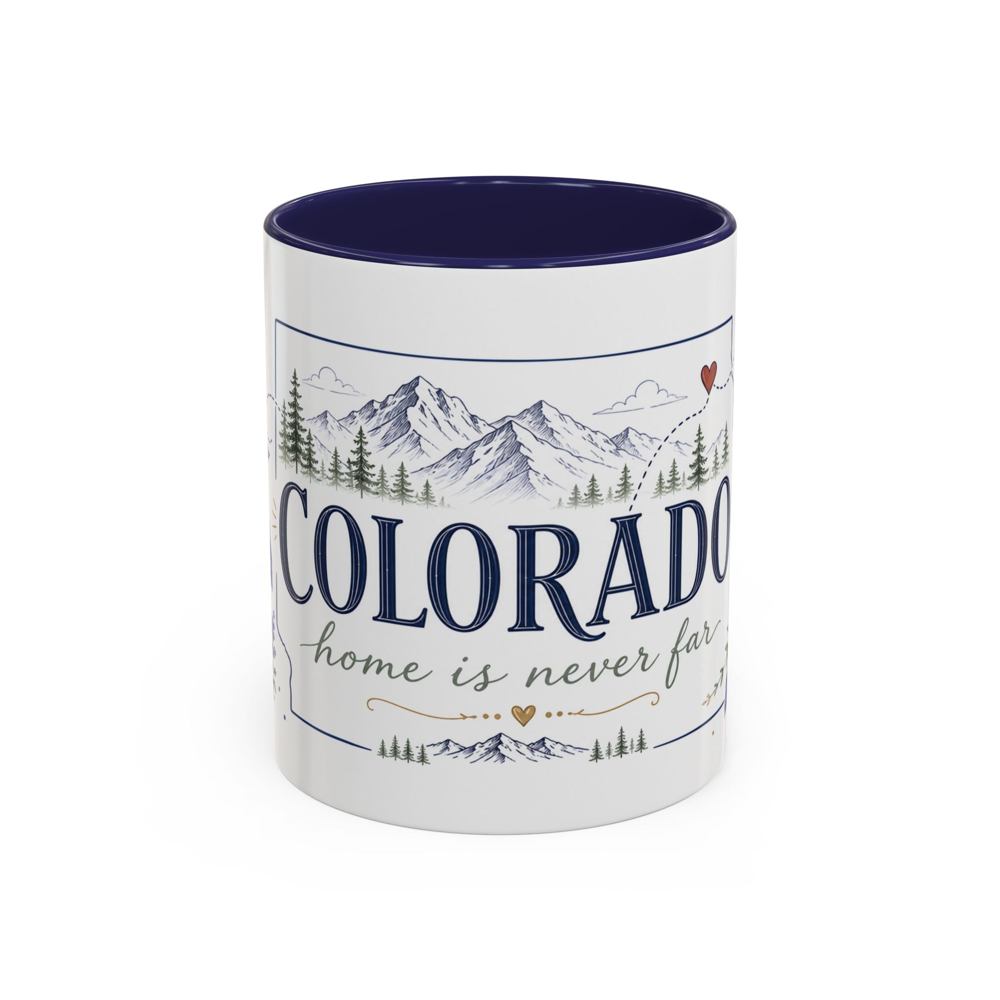 Colorado State Mug | Rocky Mountain Botanical Design | Moving Away Gift