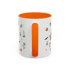 Black Cat Halloween Mug | Pumpkin Moon Watercolor Gift | Spooky Accent Cup 11oz 15oz