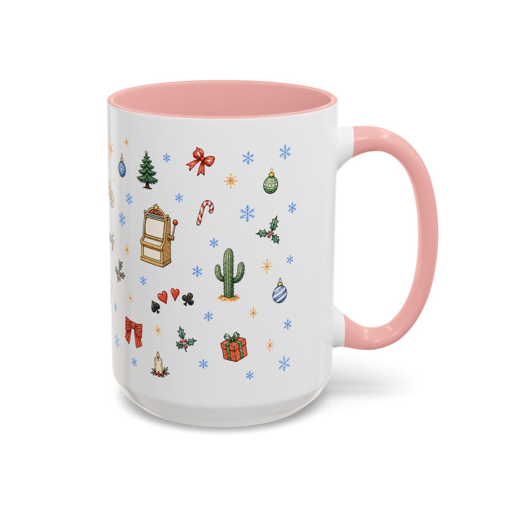Las Vegas Christmas Mug | Watercolor City Souvenir, Travel Memories (11oz, 15oz)