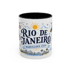 Rio de Janeiro Coffee Mug | Brazil Souvenir Travel Gift | Accent Color Ceramic 11oz 15oz
