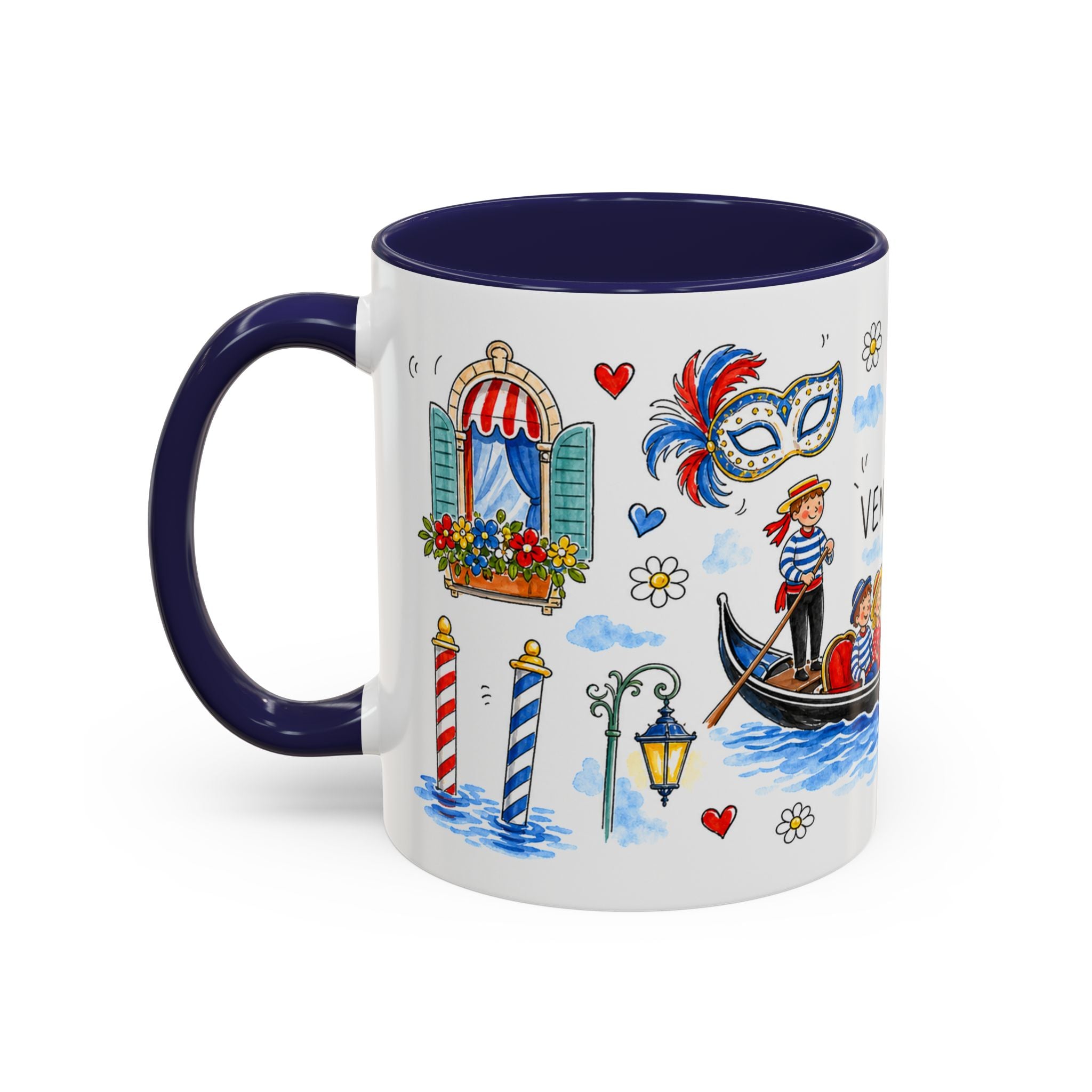Venice Travel Mug | European City Souvenir Accent Coffee Mug | 11oz 15oz Ceramic Cup