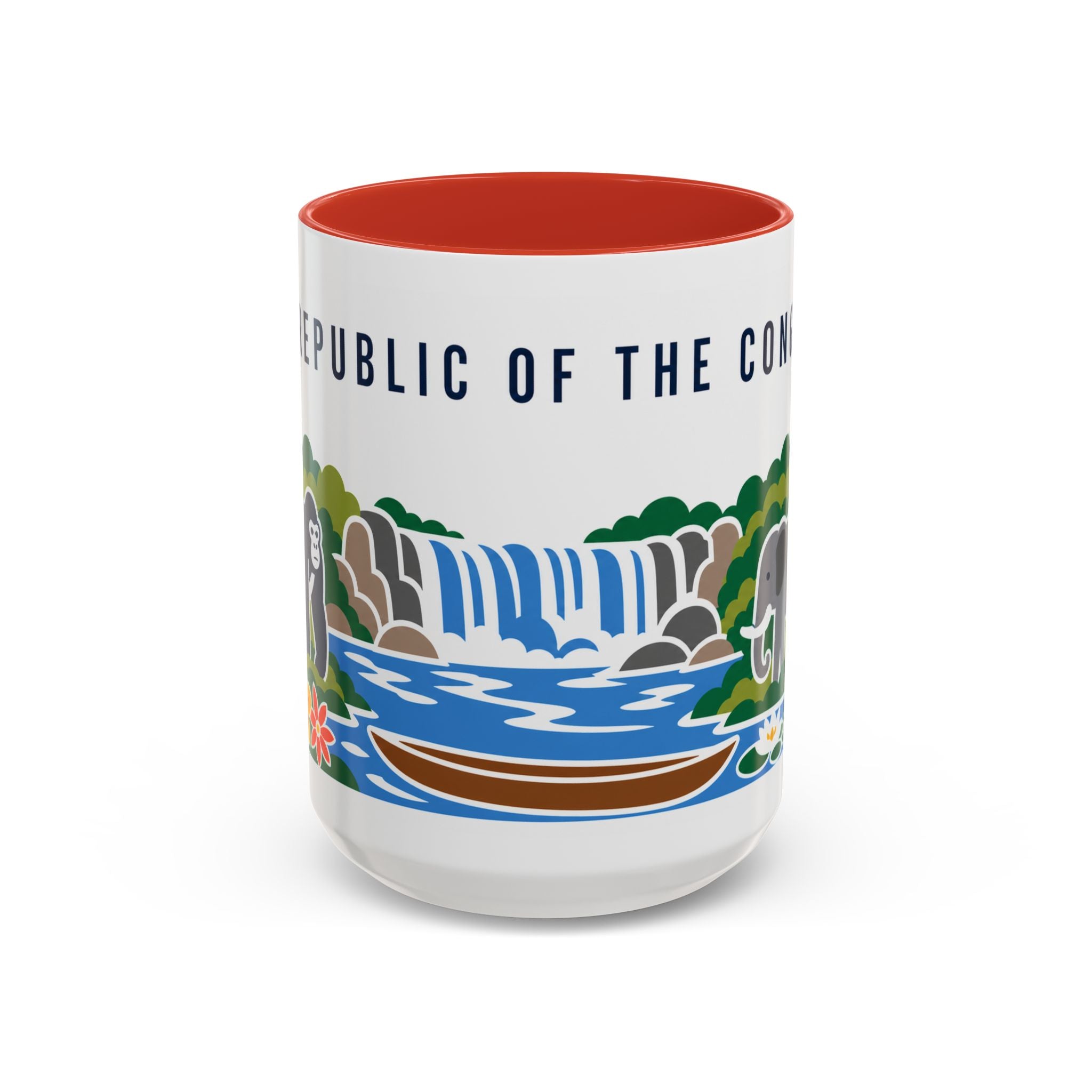 Republic of the Congo Coffee Mug | Travel Souvenir Accent Mug | Country Gift Ceramic Cup 11oz 15oz