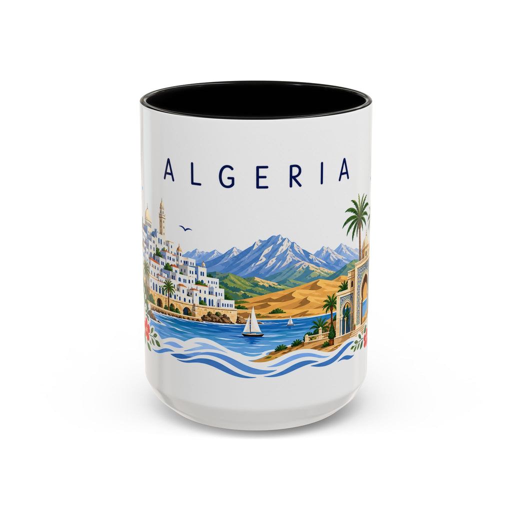 Algeria Coffee Mug | Travel Souvenir Accent Mug | Place Gift Ceramic Cup 11oz 15oz