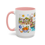 Antalya Travel Mug | European City Souvenir Accent Coffee Mug | 11oz 15oz Ceramic Cup
