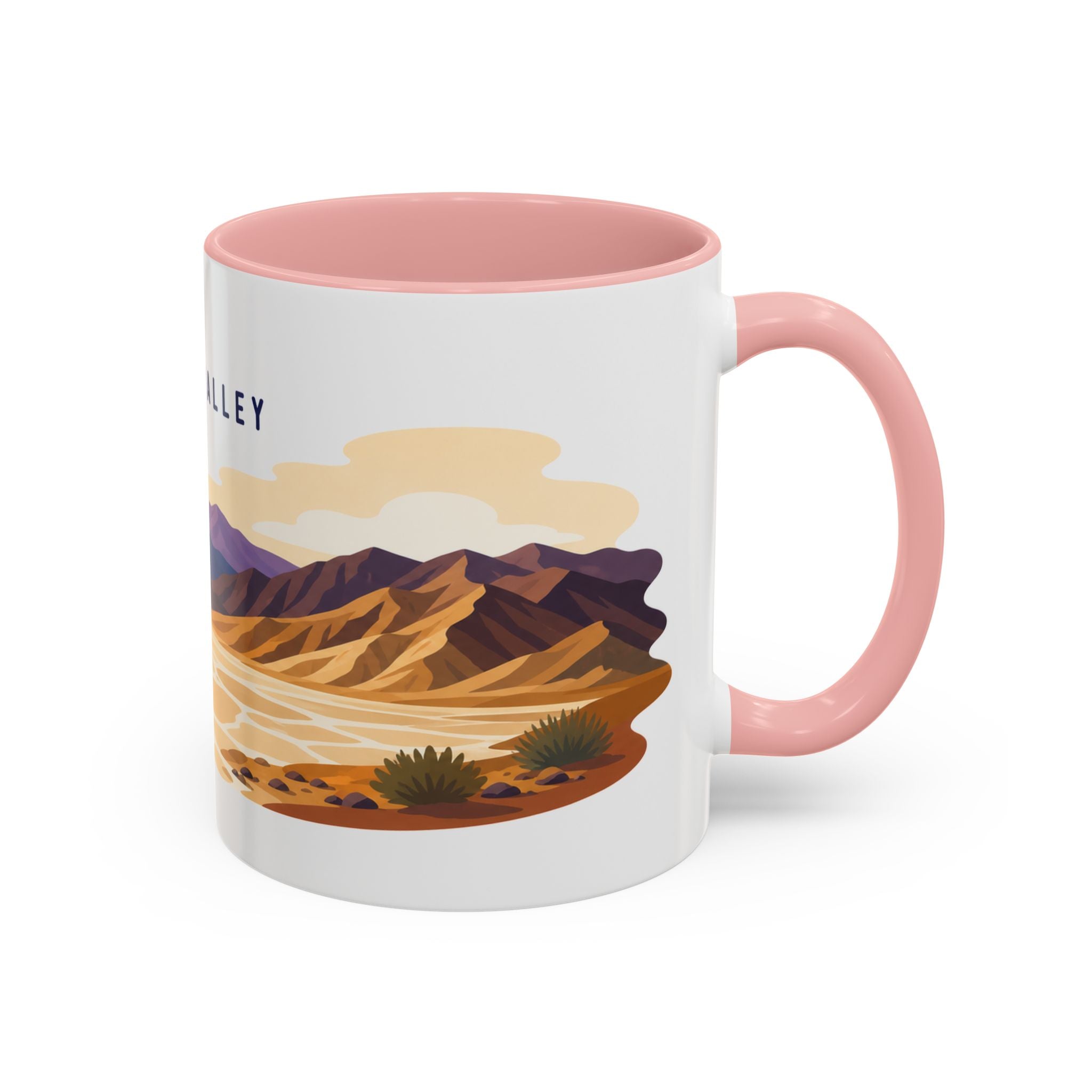 Death Valley National Park Coffee Mug | Solid Color Block Park Souvenir | 11oz 15oz Accent Mug