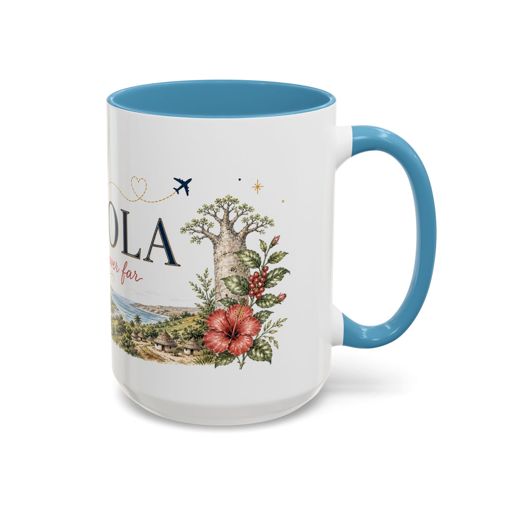Angola Home Country Mug | Moving Away Gift | Long Distance Friendship | 11 oz 15 oz Accent Mug