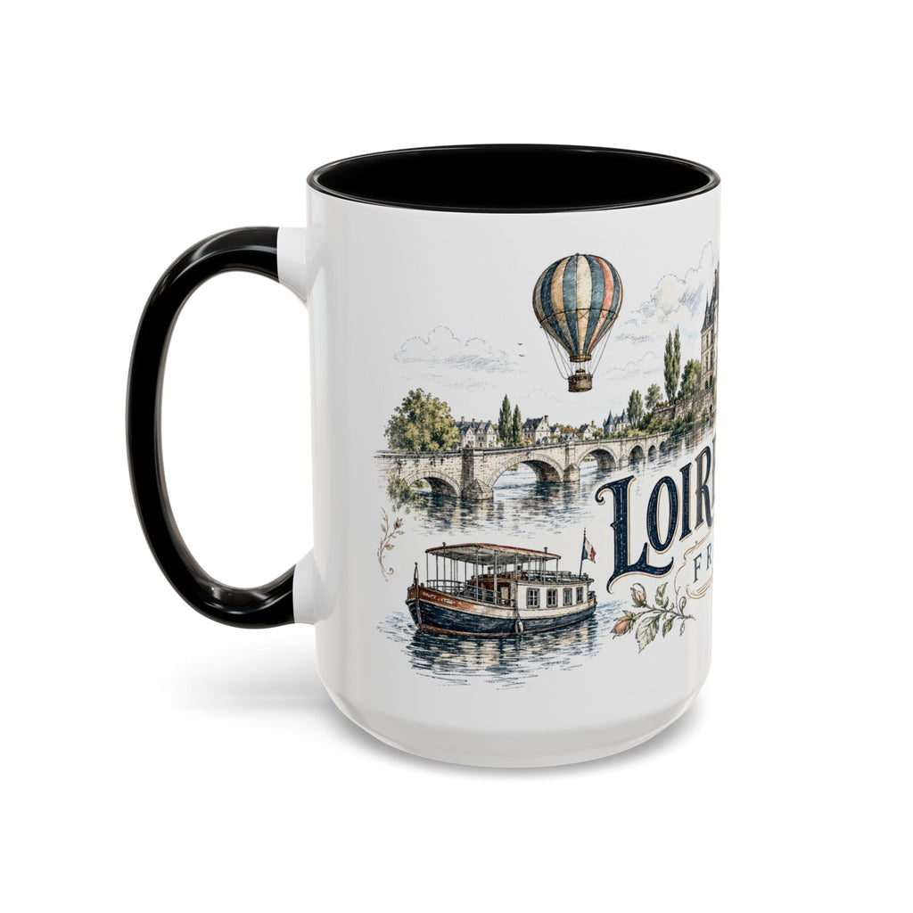 Loire Valley Mug, France Travel Souvenir, Bucket List Gift, Accent Ceramic Coffee Mug 11oz 15oz