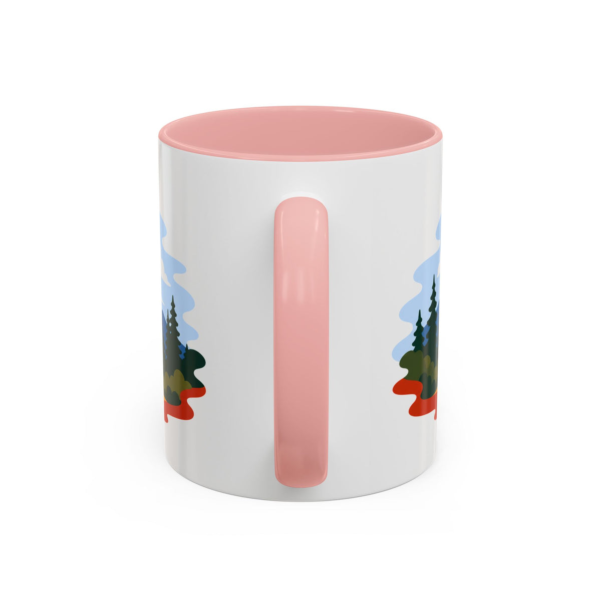 Grand Teton Coffee Mug | Travel Destination Souvenir Gift | Accent Color Ceramic 11oz 15oz