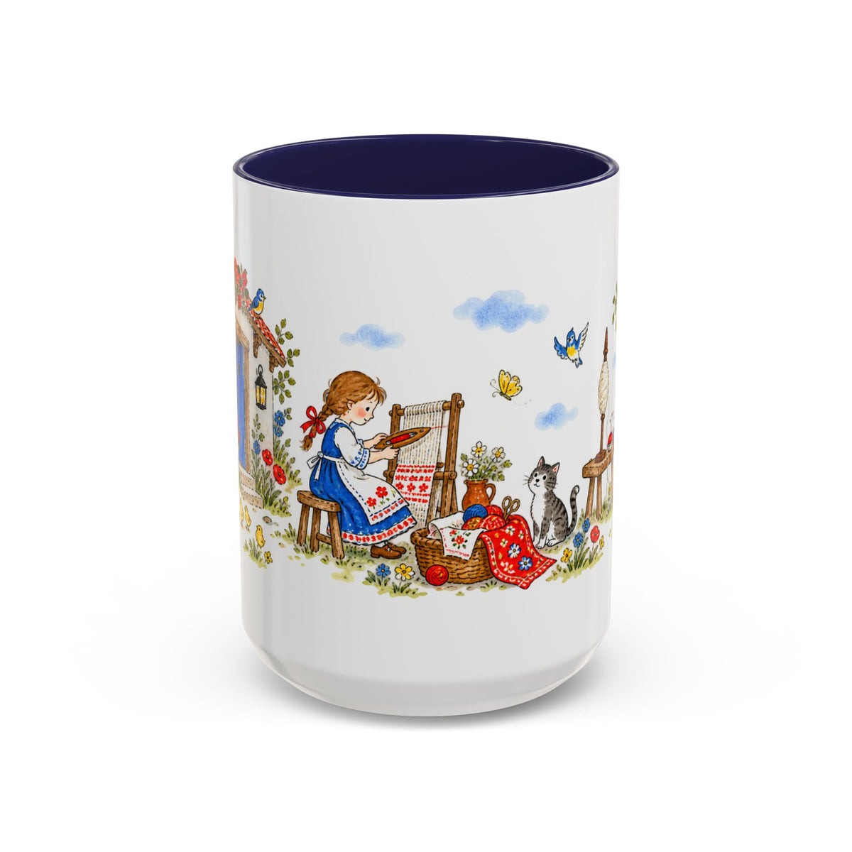 Spindle Shuttle and Needle Mug | Storybook Fairy Tale Accent Coffee Mug | EveryLegend