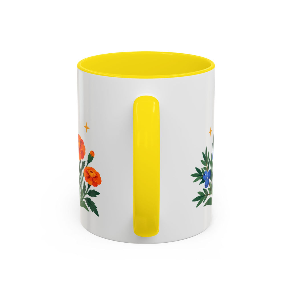 Sagittarius Zodiac Coffee Mug | Bow and Arrow Design | Astrology Birthday Gift | 11 oz 15 oz Ceramic Accent Mug