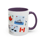 Toronto Coffee Mug | Postage Stamp Collage Mug | Travel Souvenir Accent Cup 11oz 15oz