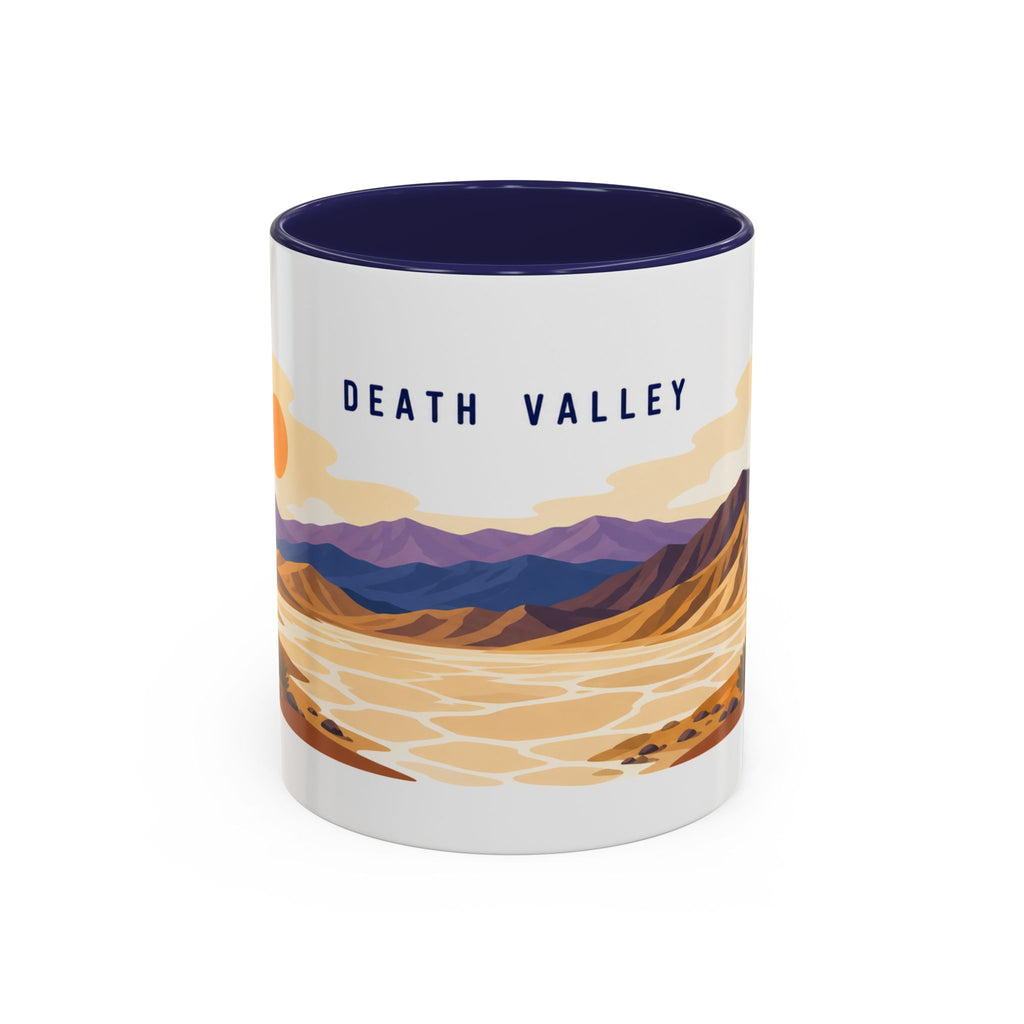 Death Valley National Park Coffee Mug | Solid Color Block Park Souvenir | 11oz 15oz Accent Mug