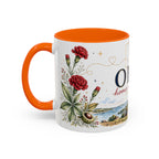 Ohio State Map Mug | Botanical Travel Sketch, Homesick Gift, Long Distance Friendship
