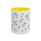 Alaska Forget-me-not Mug, State Flower Floral Coffee Cup, 11oz Botanical Gift
