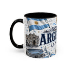 Argentina Soccer Coffee Mug | Soccer Fan Gift | Accent Color Ceramic 11oz 15oz Match Day Cup