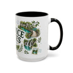 Plitvice Lakes Coffee Mug | Travel Destination Souvenir Gift | Accent Color Ceramic 11oz 15oz