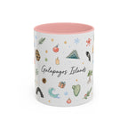 Galapagos Islands Christmas Mug | Watercolor Travel Souvenir | Holiday Gift | Accent Ceramic Coffee Cup 11oz 15oz