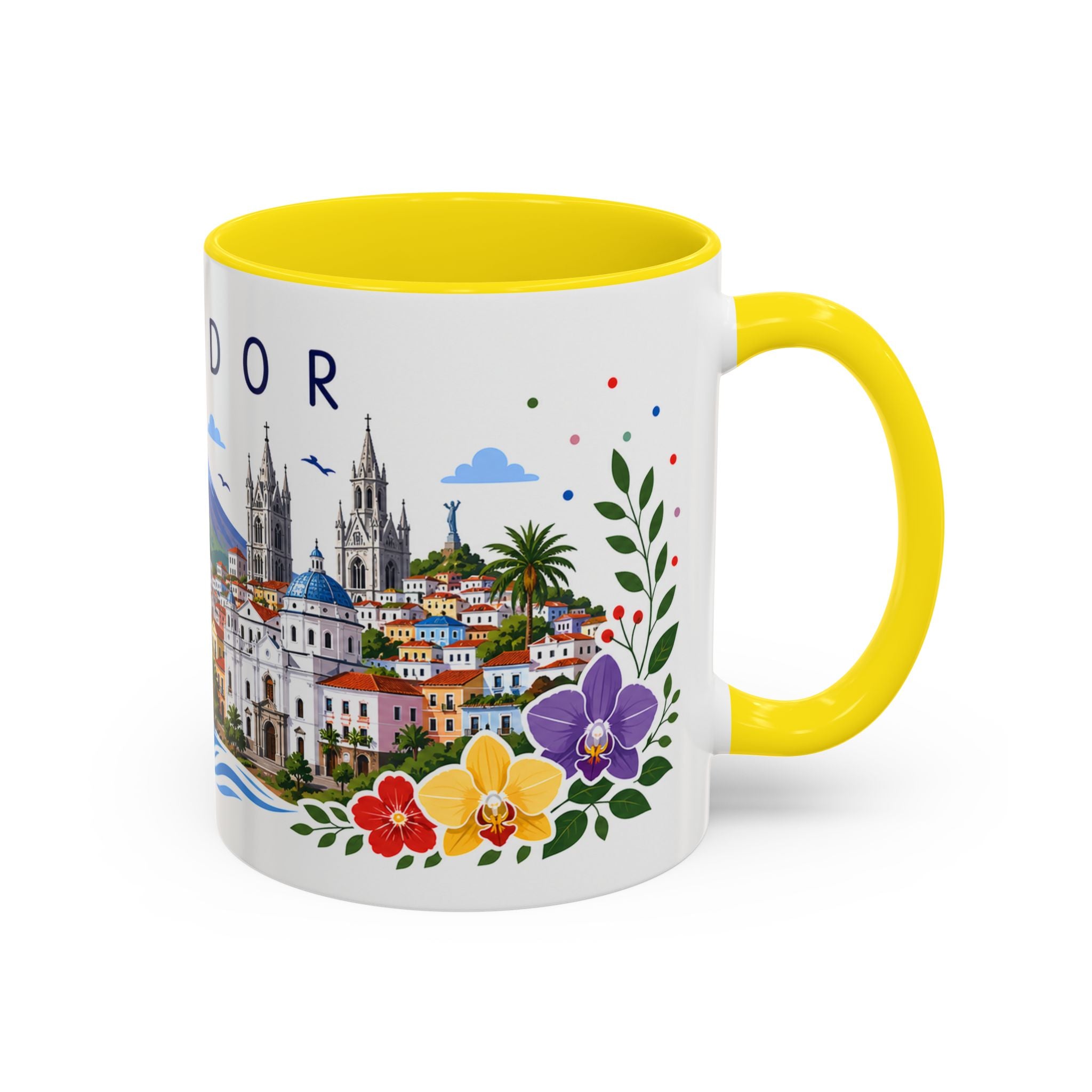 Ecuador Coffee Mug | Travel Souvenir Accent Mug | Place Gift Ceramic Cup 11oz 15oz