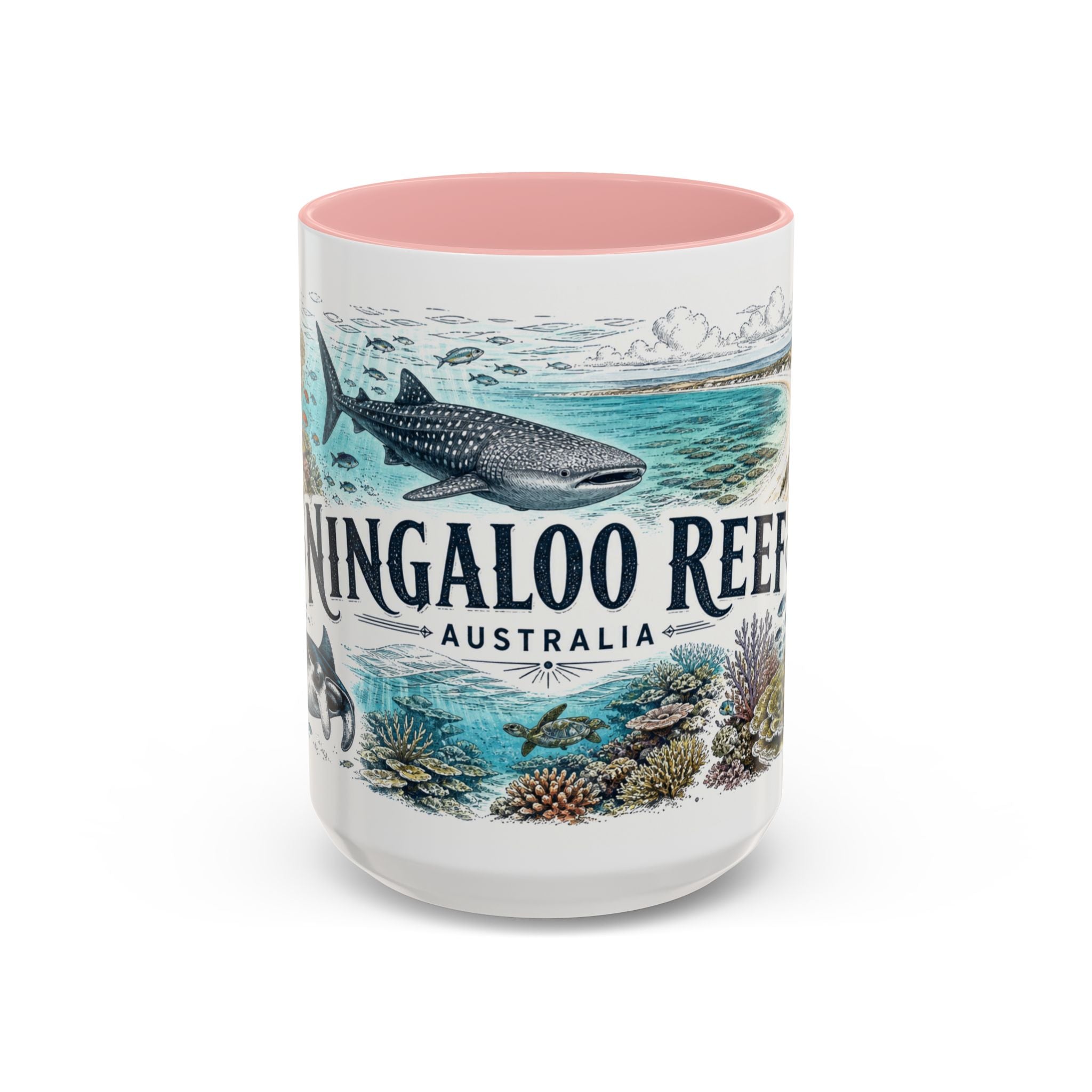 Ningaloo Reef Mug, Australia Travel Souvenir, Bucket List Gift, Accent Ceramic Coffee Mug 11oz 15oz