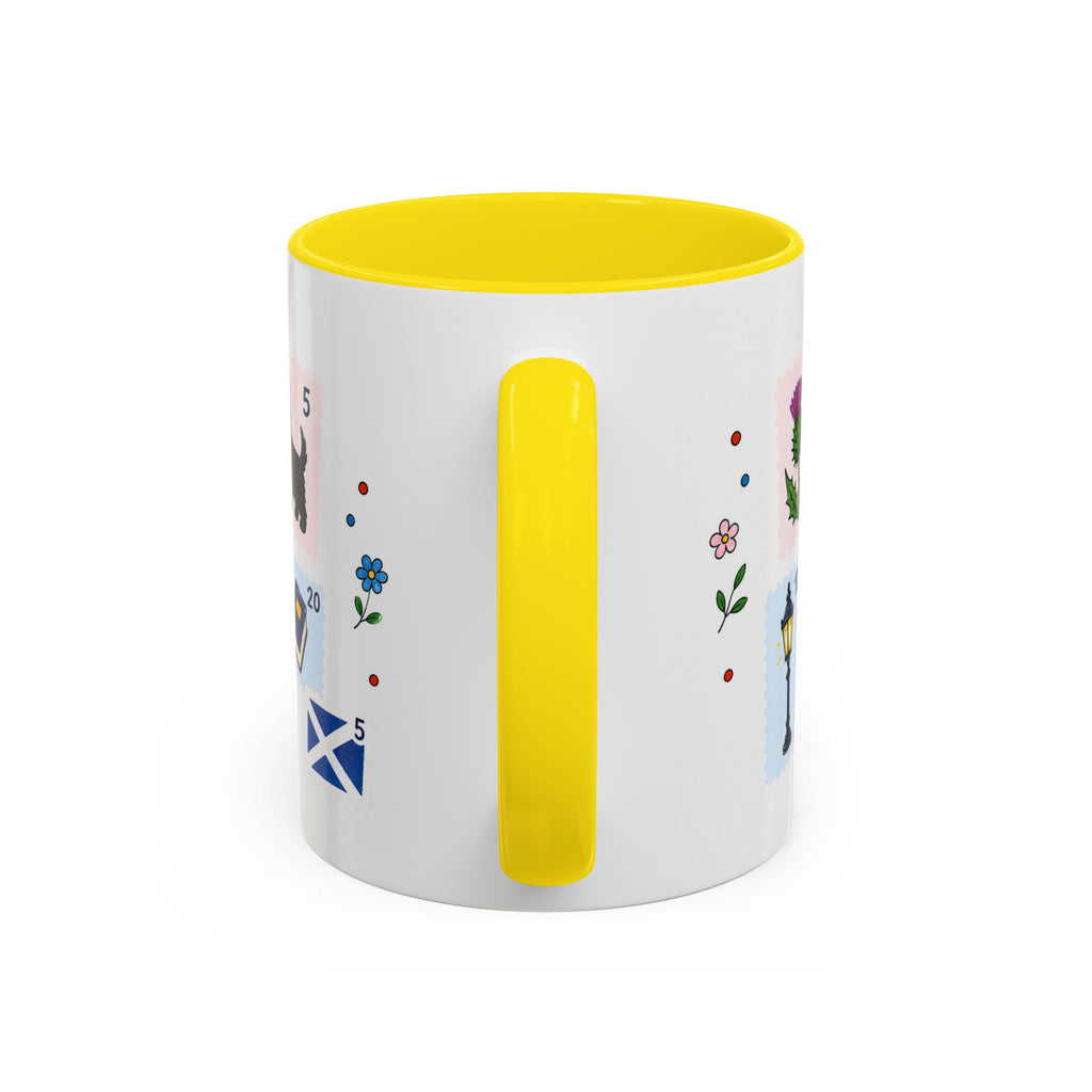 Edinburgh Coffee Mug | Postage Stamp Collage Mug | Travel Souvenir Accent Cup 11oz 15oz