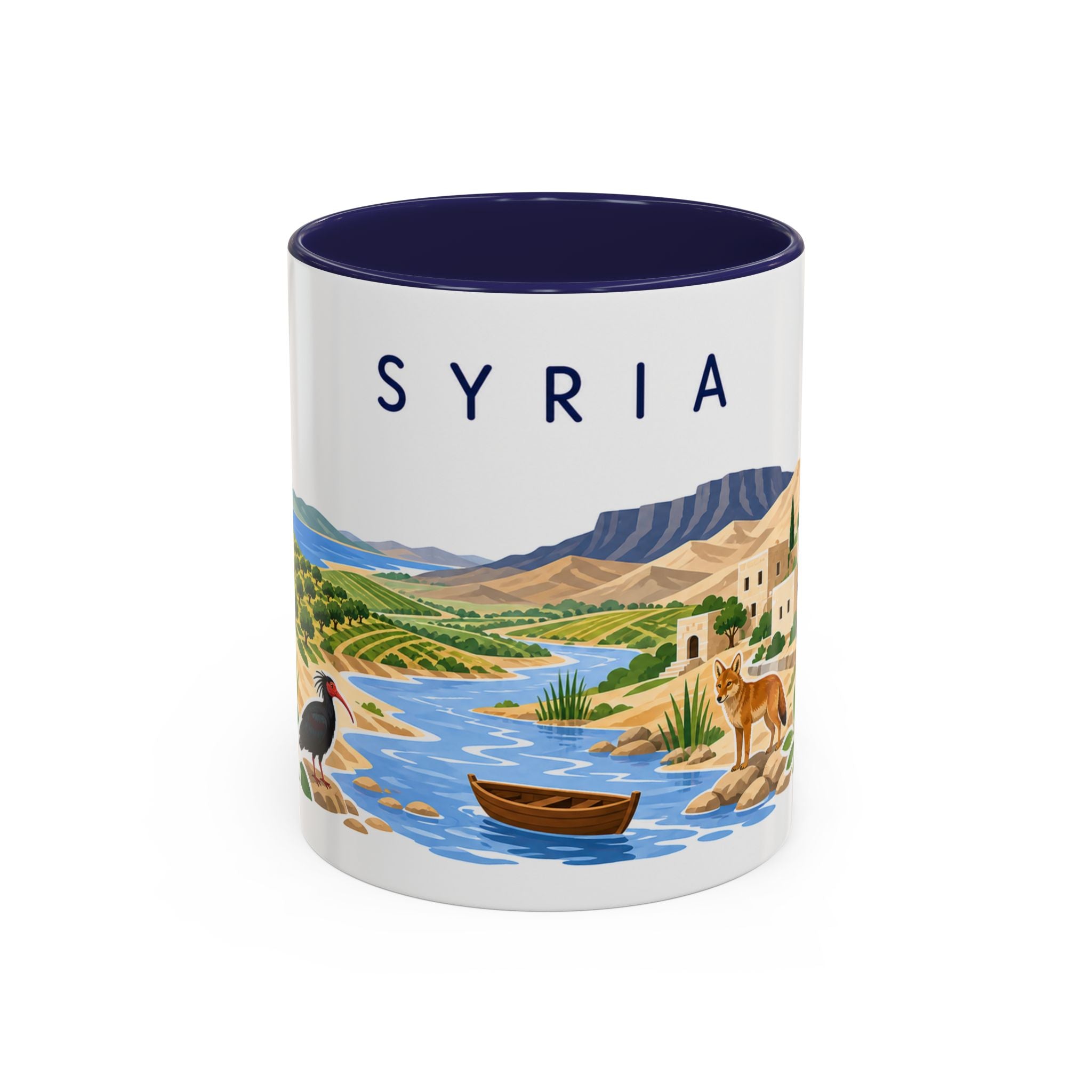 Syria Coffee Mug | Travel Souvenir Accent Mug | Country Gift Ceramic Cup 11oz 15oz