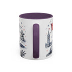 O Canada True North Coffee Mug | Canadian Pride Gift | Accent Color Ceramic 11oz 15oz