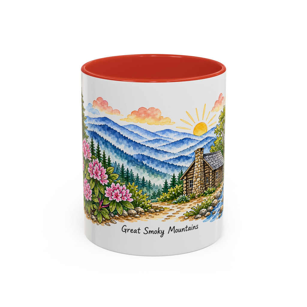 Great Smoky Mountains National Park Mug | US Travel Souvenir Accent Coffee Mug | 11oz 15oz Ceramic Cup