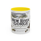 New River Gorge National Park Coffee Mug | West Virginia River Canyon Climbing Gift | Accent Color Ceramic 11oz 15oz