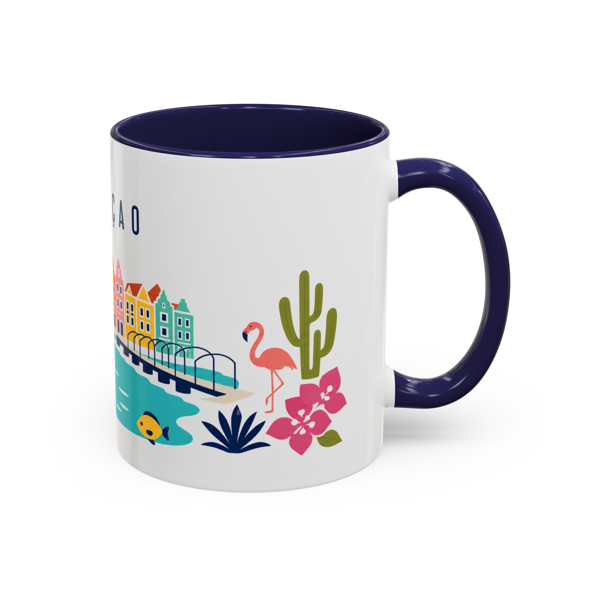 Curaçao Coffee Mug | Travel Souvenir Accent Mug | Country Gift Ceramic Cup 11oz 15oz