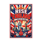 England World Cup Poster | Rally Fan Art Print | 2026 Soccer Wall Decor