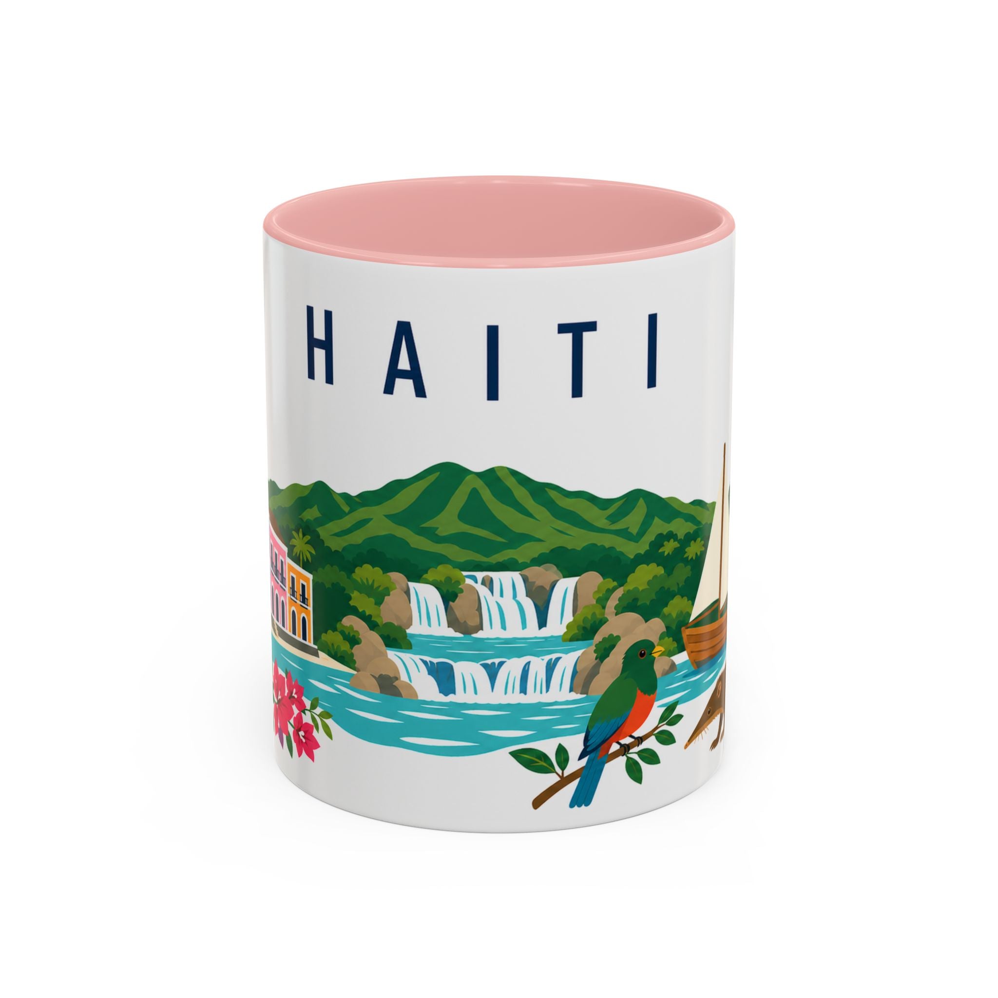 Haiti Coffee Mug | Travel Souvenir Accent Mug | Country Gift Ceramic Cup 11oz 15oz