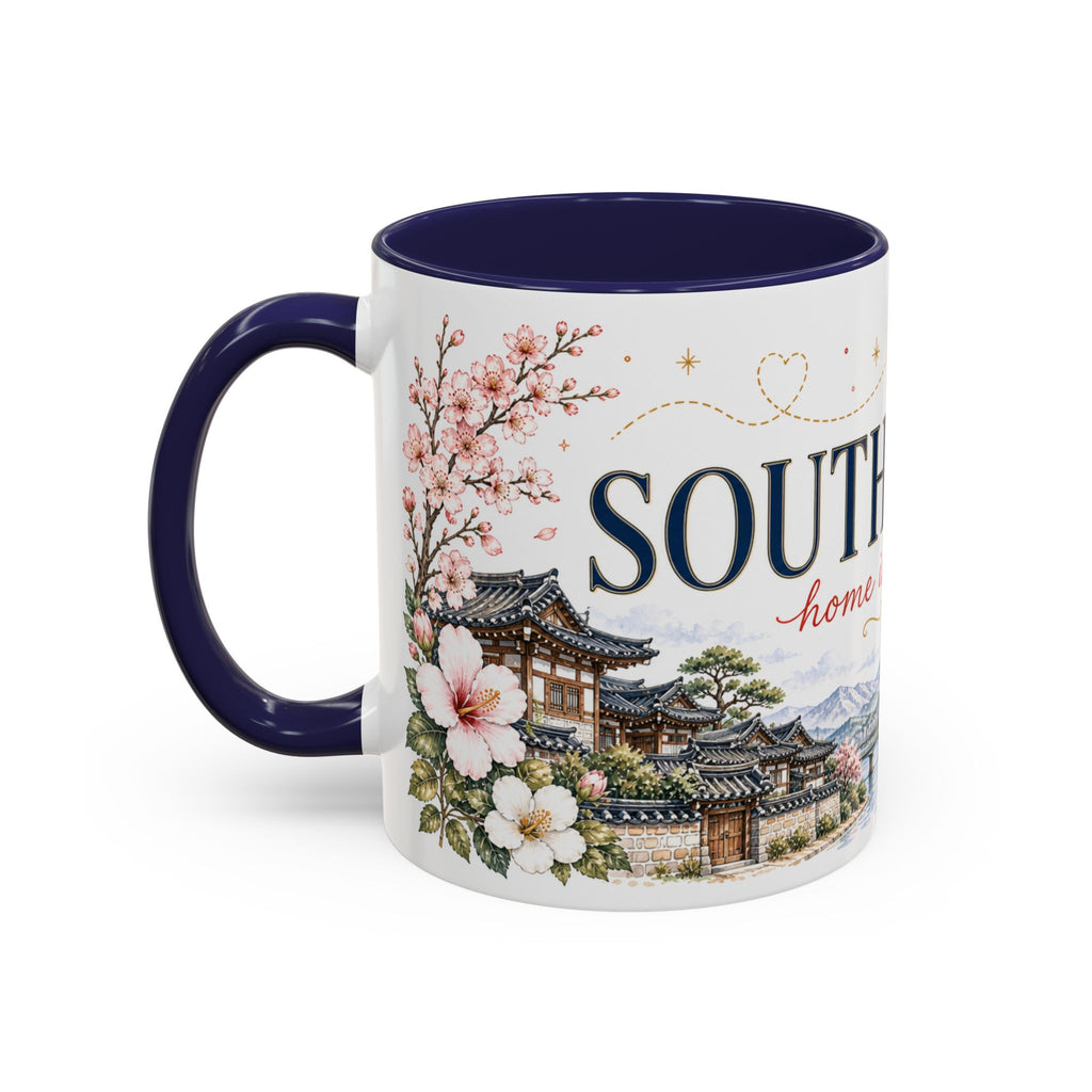 South Korea Home Country Mug | Moving Away Gift | Long Distance Friendship | 11 oz 15 oz Accent Mug