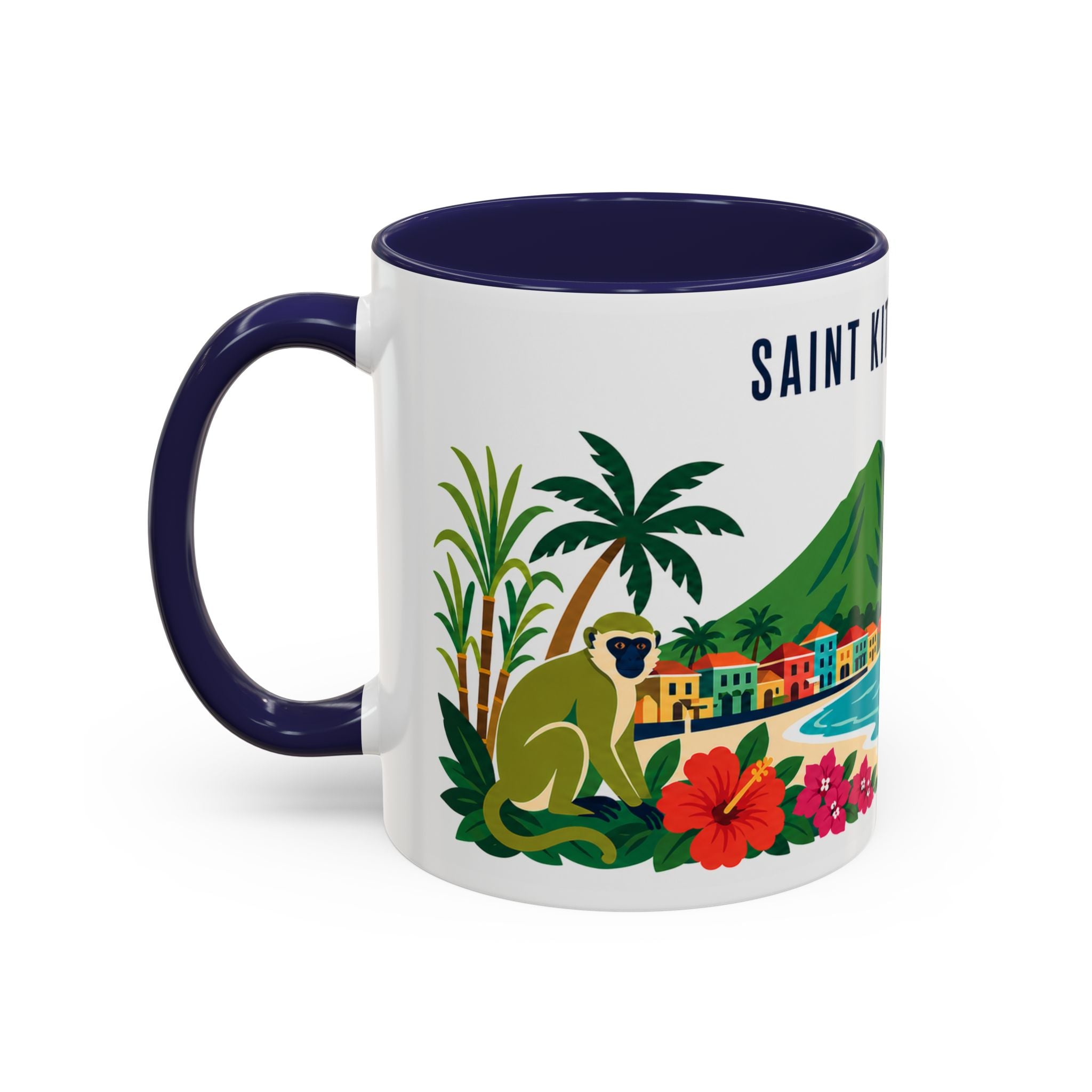 Saint Kitts and Nevis Coffee Mug | Travel Souvenir Accent Mug | Country Gift Ceramic Cup 11oz 15oz