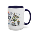 Manila Coffee Mug | Philippines Souvenir Travel Gift | Accent Color Ceramic 11oz 15oz