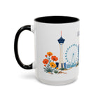 Las Vegas Coffee Mug | United States Travel Souvenir | Porcelain Decal City Gift | 11oz 15oz Accent Mug