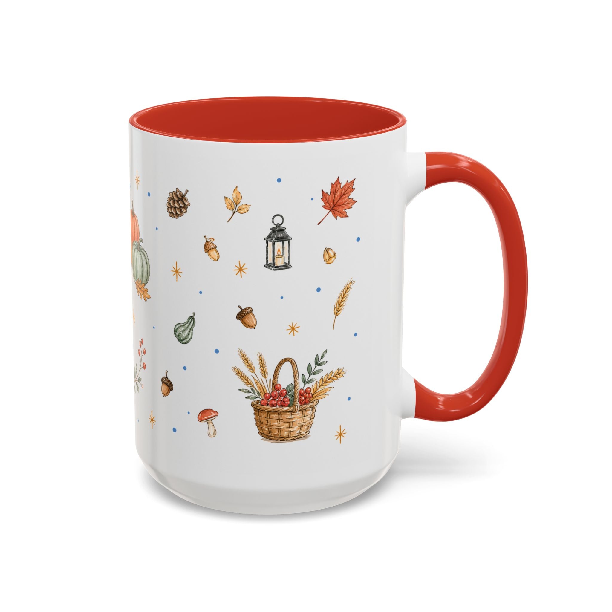 Thanksgiving Turkey Mug | Friendly Woodland Watercolor Gift | Autumn Accent Cup 11oz 15oz