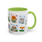 Jaipur Coffee Mug | Postage Stamp Collage Mug | Travel Souvenir Accent Cup 11oz 15oz