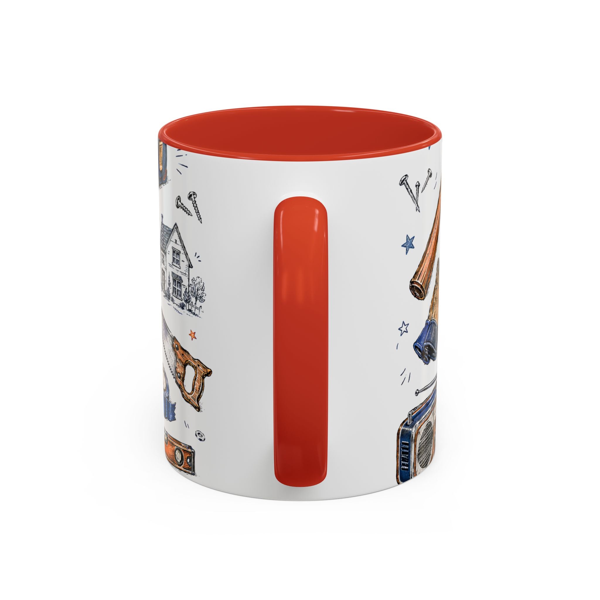 Mr Fix It Coffee Mug | Father's Day Gift for Dad | Accent Color Ceramic 11oz 15oz