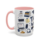 The Tassel Was Worth the Hassle Coffee Mug | Funny Graduation Gift 2026 | Accent Color Ceramic 11oz 15oz