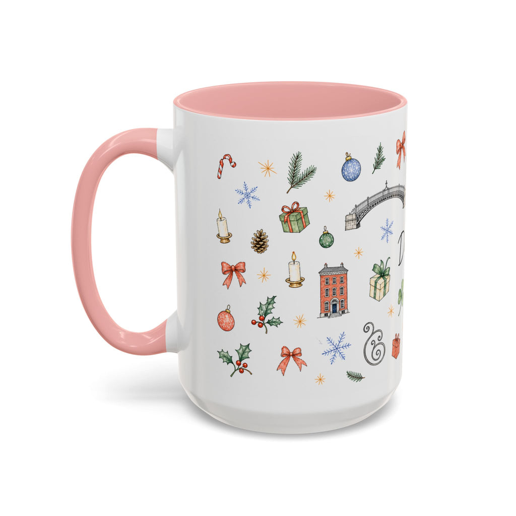 Dublin Christmas Mug | Watercolor City Souvenir, Holiday Travel Gift (11oz/15oz)