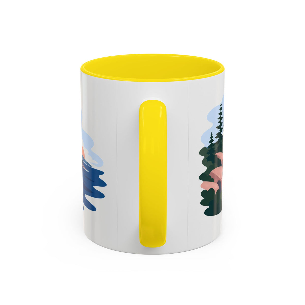 Acadia National Park Coffee Mug | Solid Color Block Park Souvenir | 11oz 15oz Accent Mug