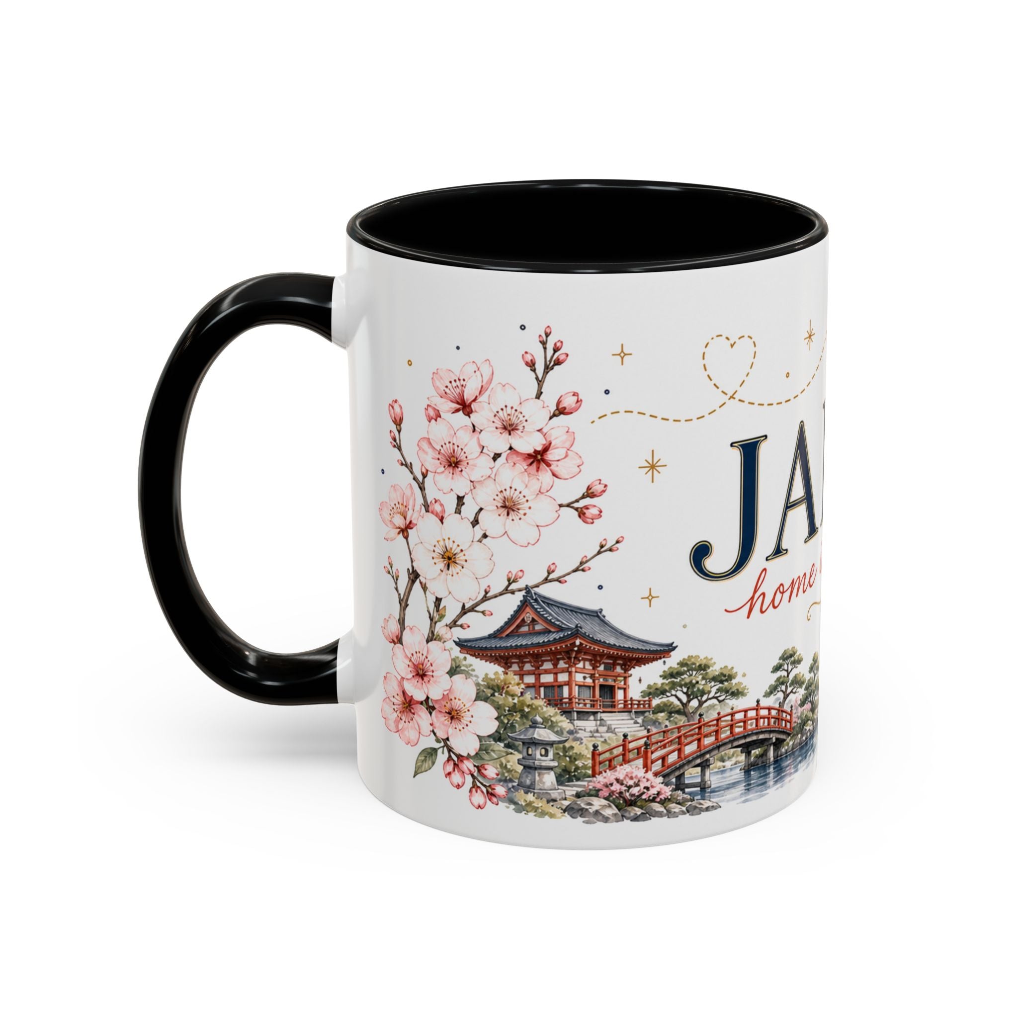 Japan Home Country Mug | Moving Away Gift | Long Distance Friendship | 11 oz 15 oz Accent Mug