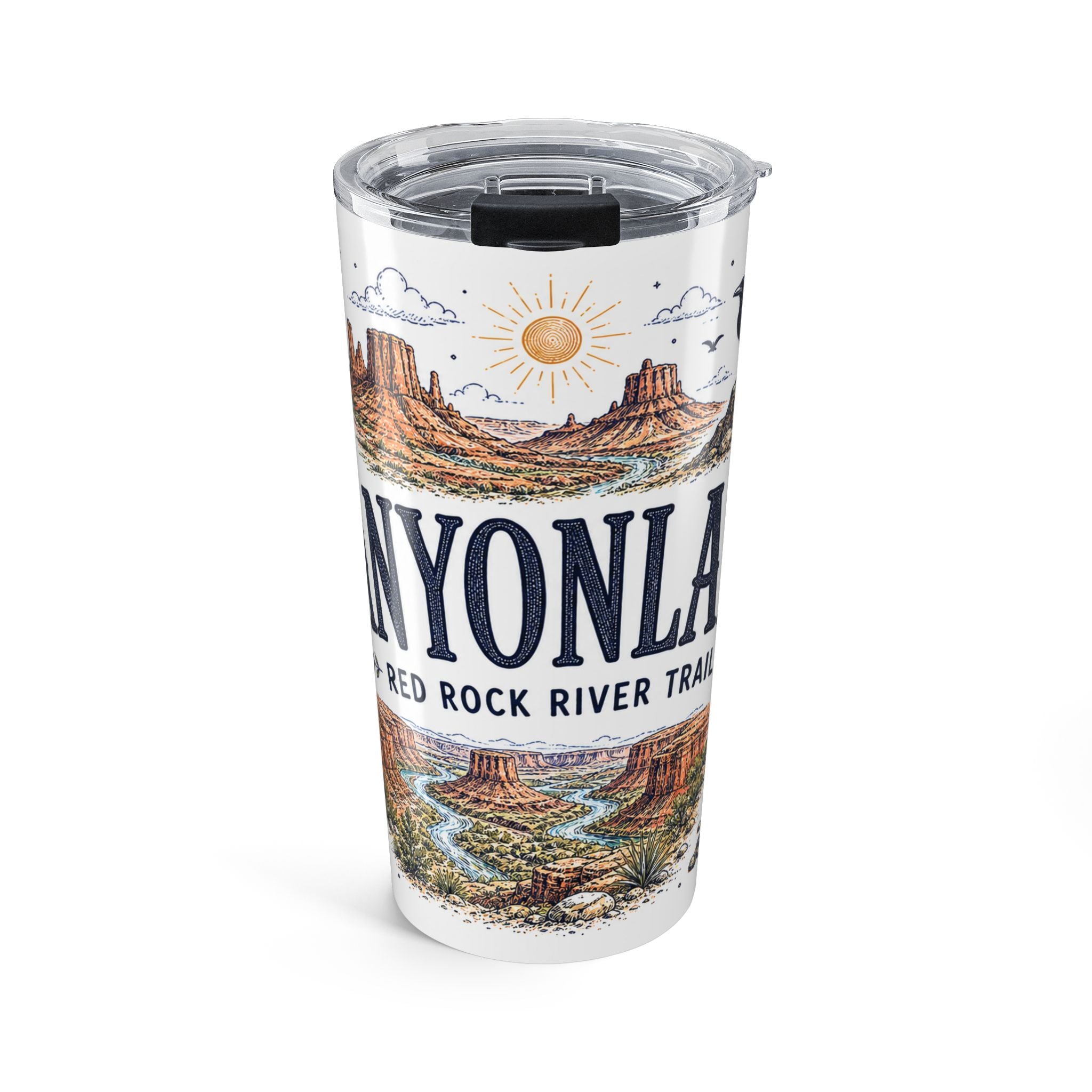 Canyonlands National Park 20oz Tumbler | Utah Red Rock Desert River Gift | Insulated Stainless Steel Travel Cup