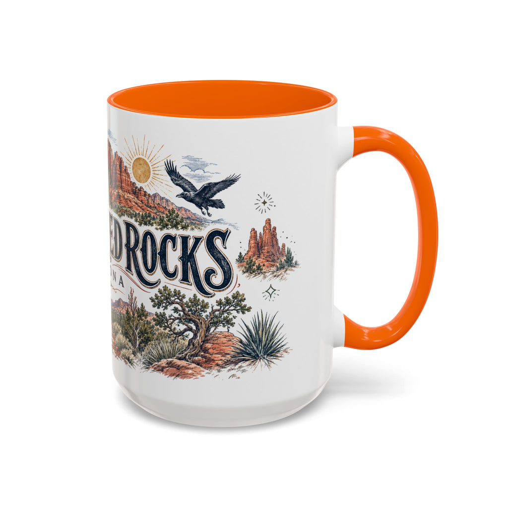 Sedona Red Rocks Mug, Arizona Travel Souvenir, Bucket List Gift, Accent Ceramic Coffee Mug 11oz 15oz